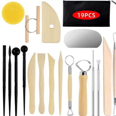 Ceramic Wooden Tool Sponge 8-piece Toy — photo 5