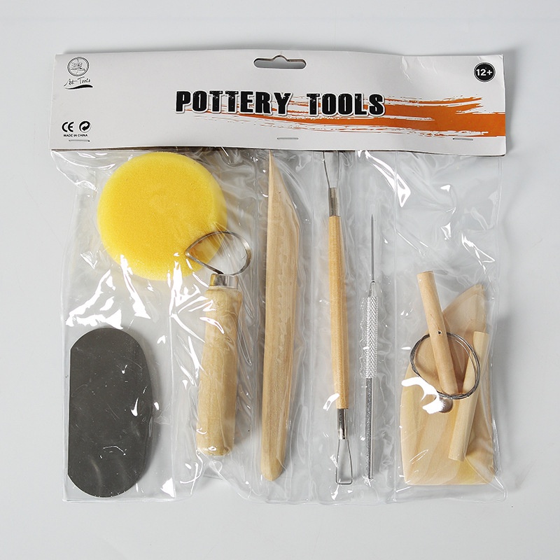 Ceramic Wooden Tool Sponge 8-piece Toy