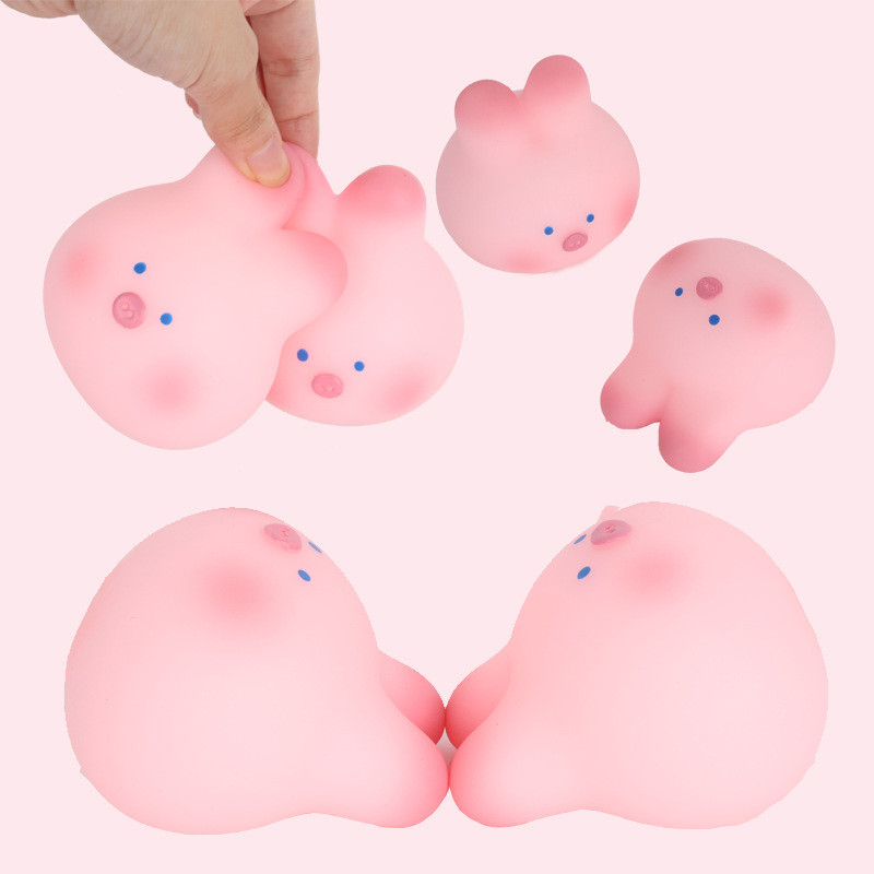 Blushing Bunny-Pig Mochi Squishy β photo 3