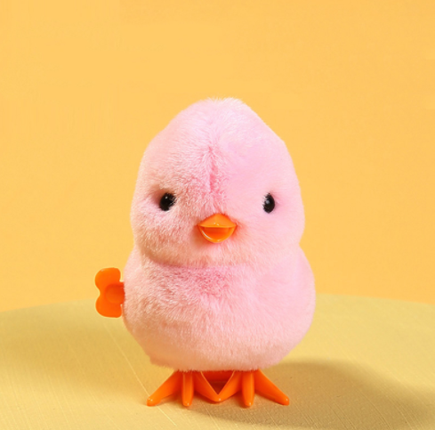 Chicken Clockwork Jumping Duck Plush