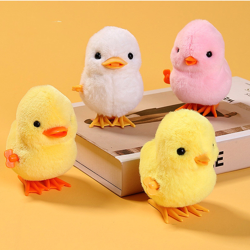 Chicken Clockwork Jumping Duck Plush — photo 4