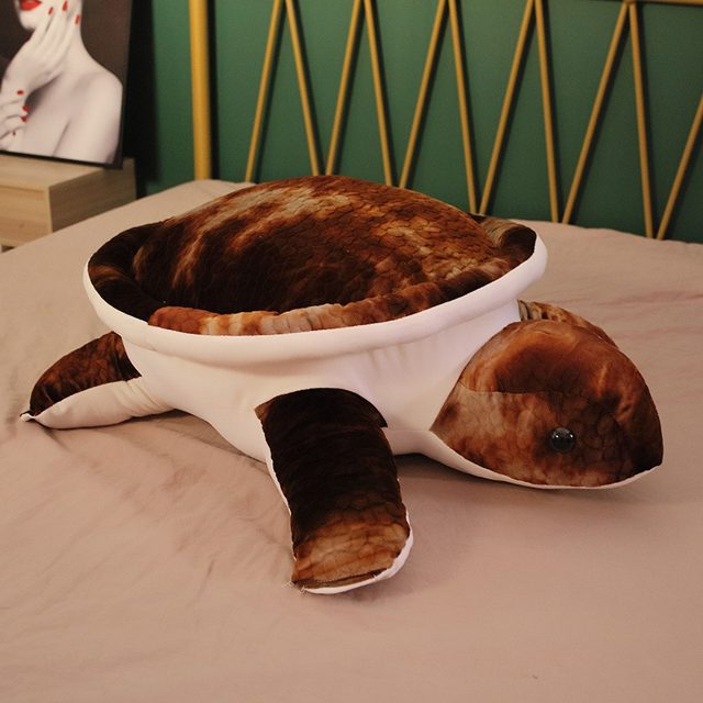 Realistic Tortoiseshell Sea Turtle Plush — photo 5