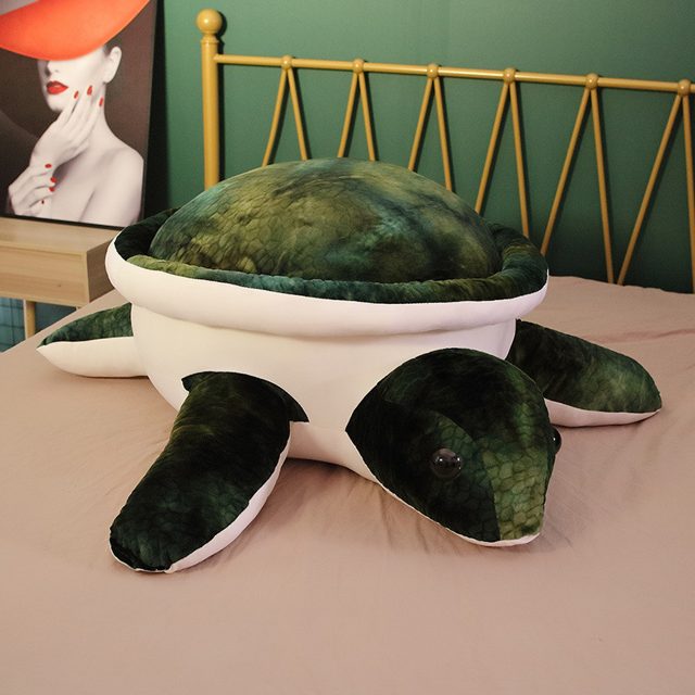Realistic Green Sea Turtle Plush — photo 2