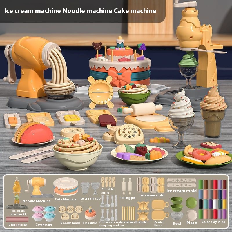 Children's Colored Clay Noodle Maker Toy — photo 4