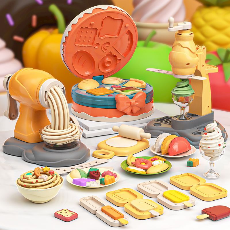 Children's Colored Clay Noodle Maker Toy — photo 3