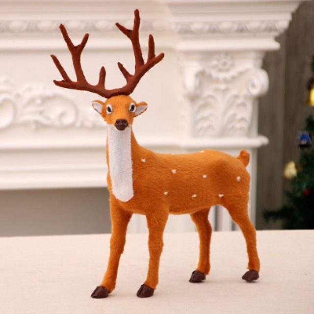 Tiny Furry Sika Deer Figurine โ photo 2