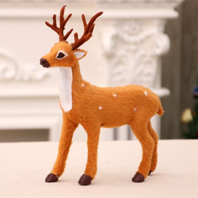 Tiny Furry Sika Deer Figurine โ photo 3