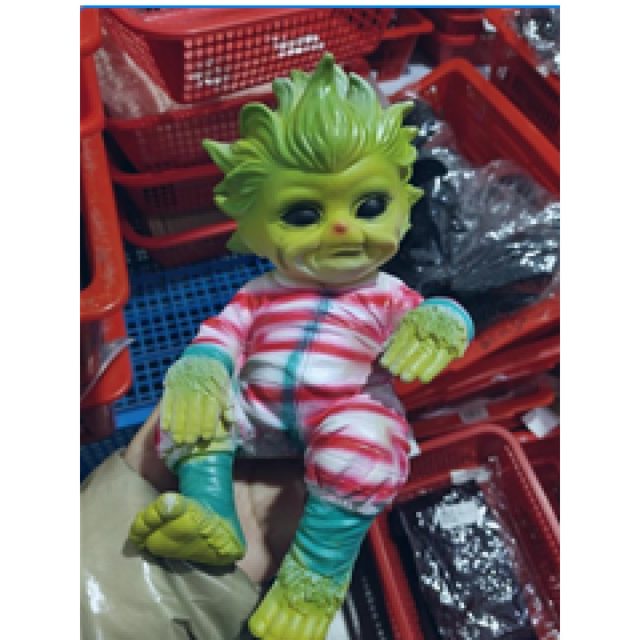 Creepy-Cute Green Grinch Baby Figure โ photo 4