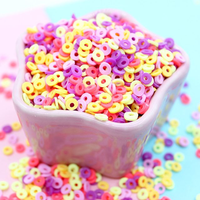 Pastel Donut Clay Sprinkles Topping