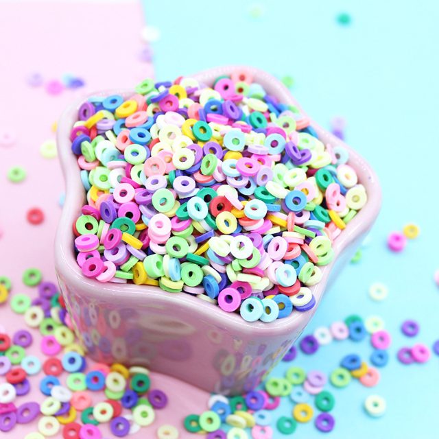 Pastel Ring Clay Sprinkles Topping