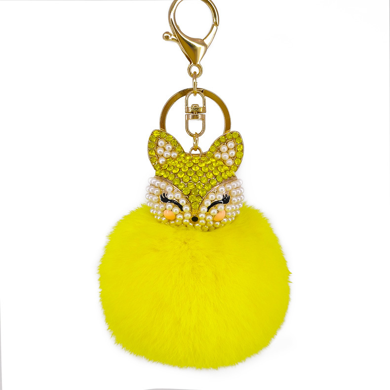 Civet Cat Diamond Hair Keychain — photo 3