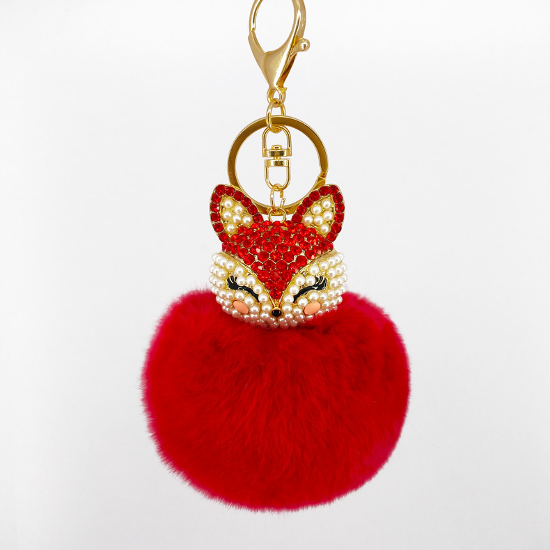 Civet Cat Diamond Hair Keychain — photo 5
