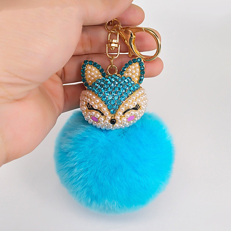 Civet Cat Diamond Hair Keychain — photo 2