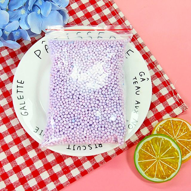 Pastel Rainbow Foam Bead Slime Filler — photo 4