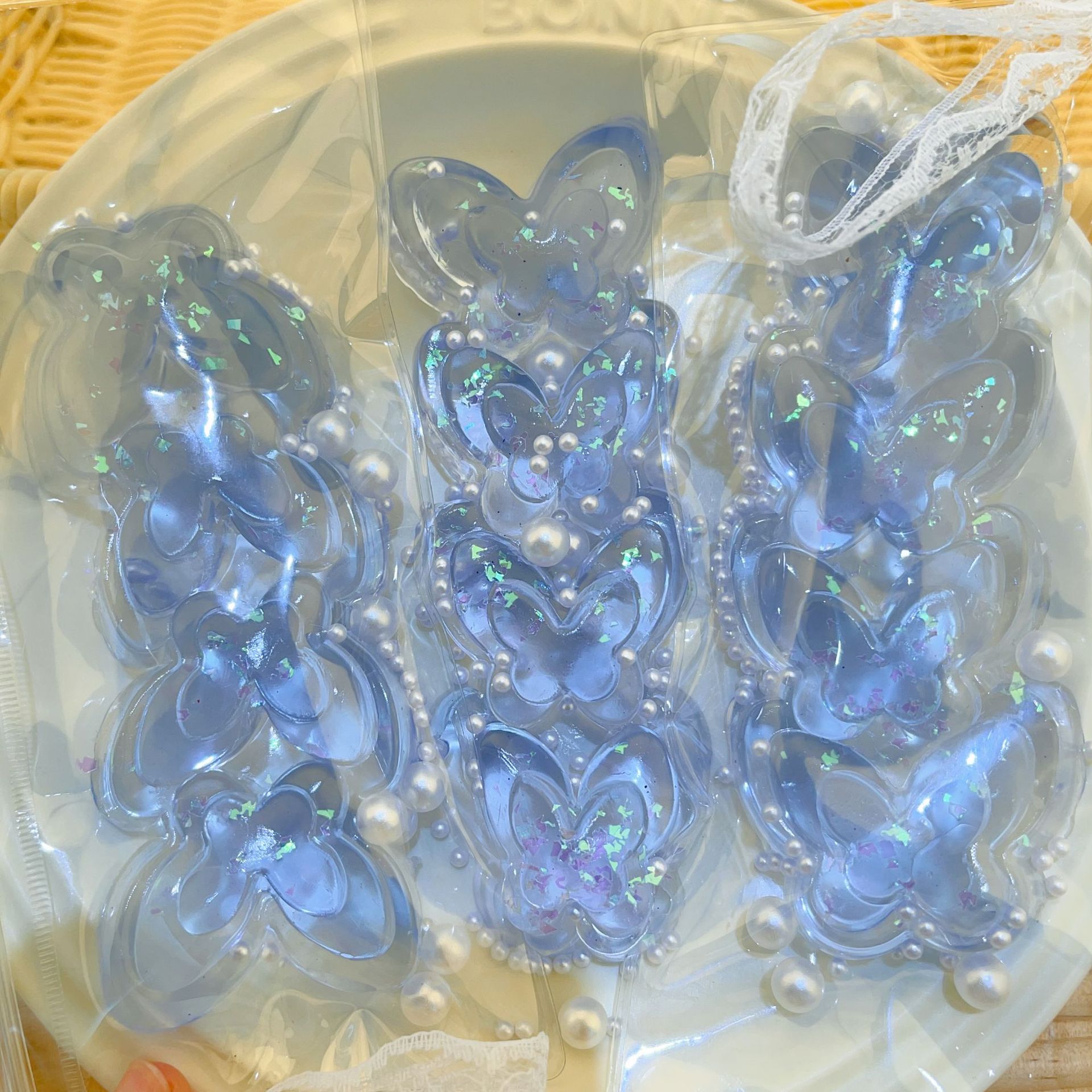 Iridescent Butterfly Hair Clips — photo 5