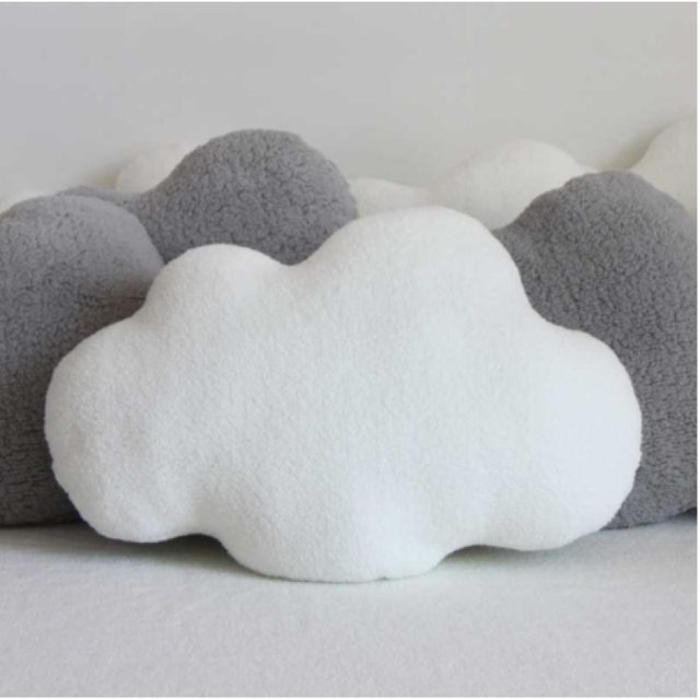 Fluffy White Cloud Cushion Plush
