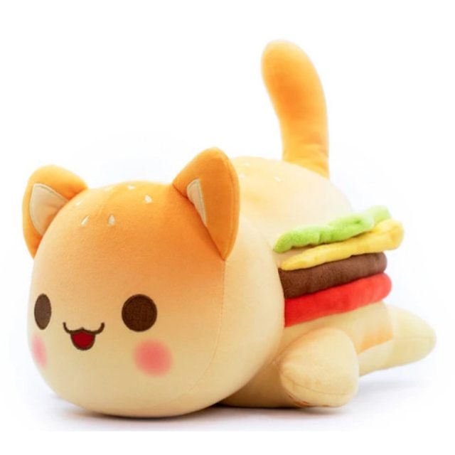Burger Kitty Loaf Plush