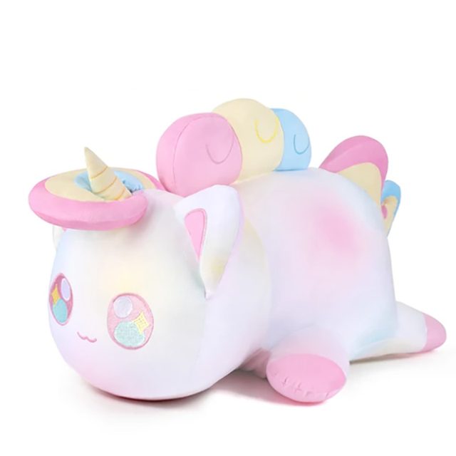 Rainbow Unicorn Kitty Loaf Plush