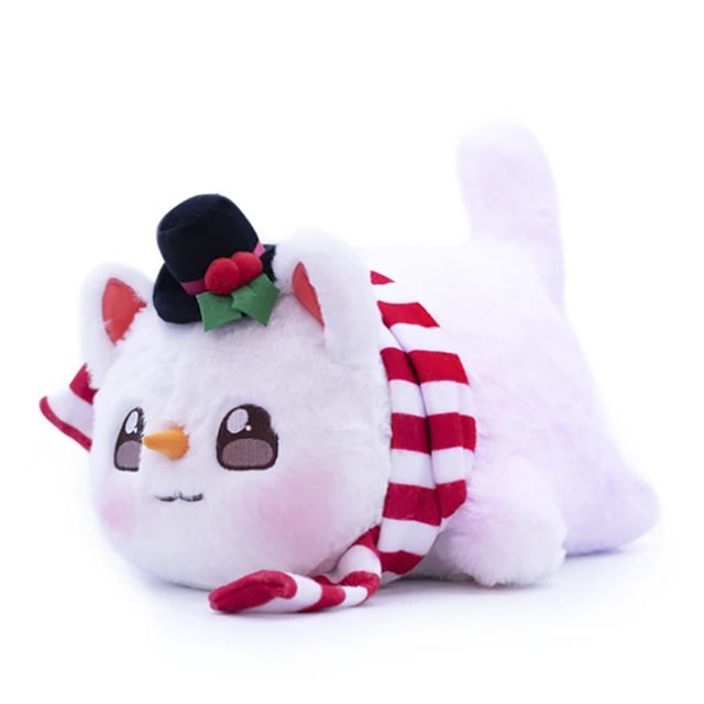 Snowman Kitty Loaf Plush