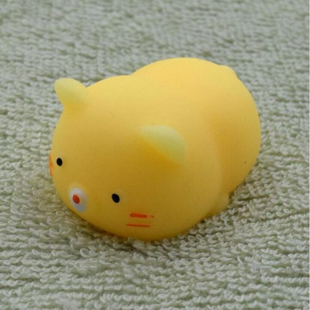 Chubby Yellow Mochi Cat