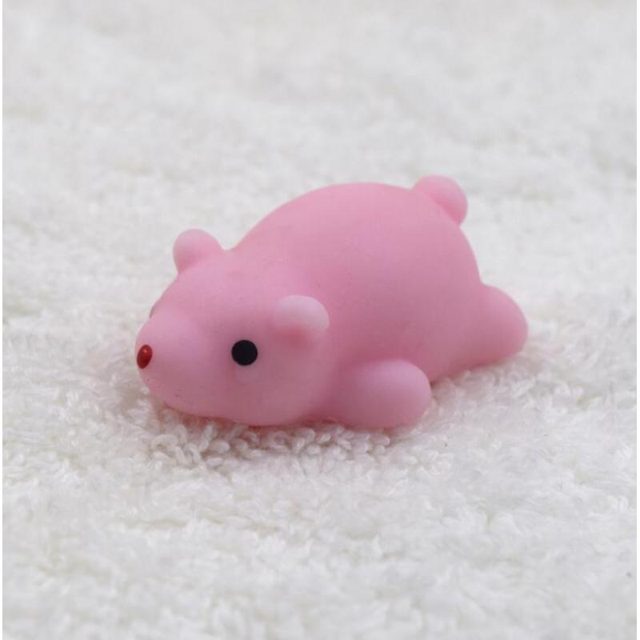 Sleepy Pink Mouse Mochi