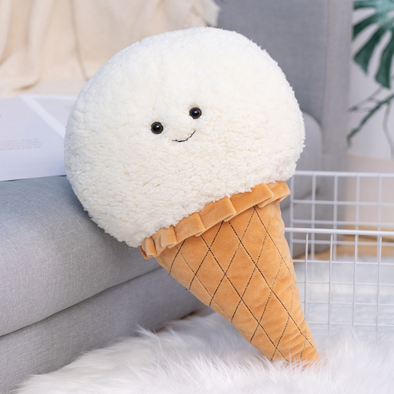 Cone Ice Cream Pillow Plush