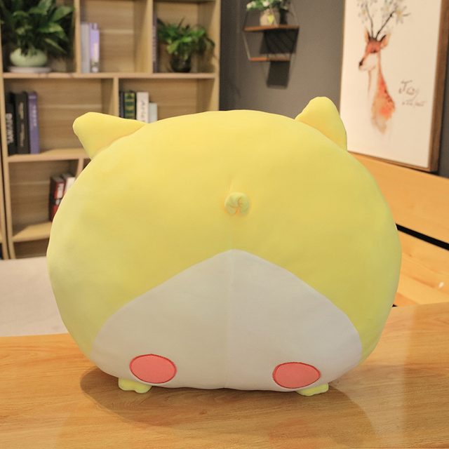 Mini Yellow Corgi Butt Pillow Plush
