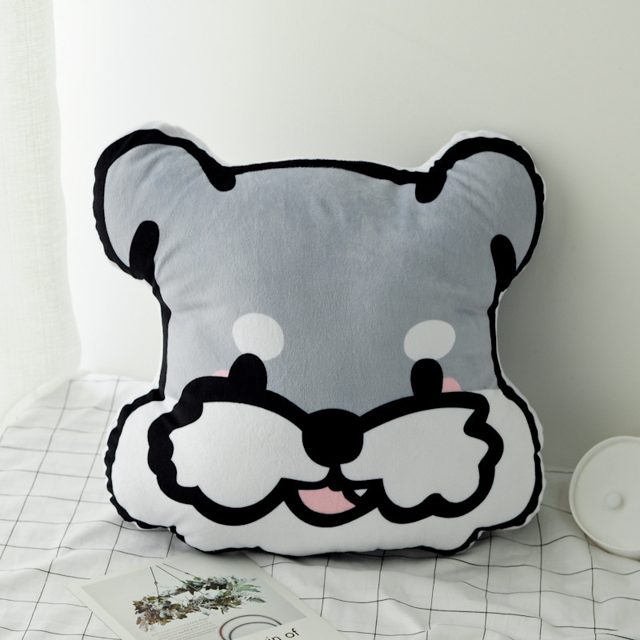 Schnauzer Face Pillow
