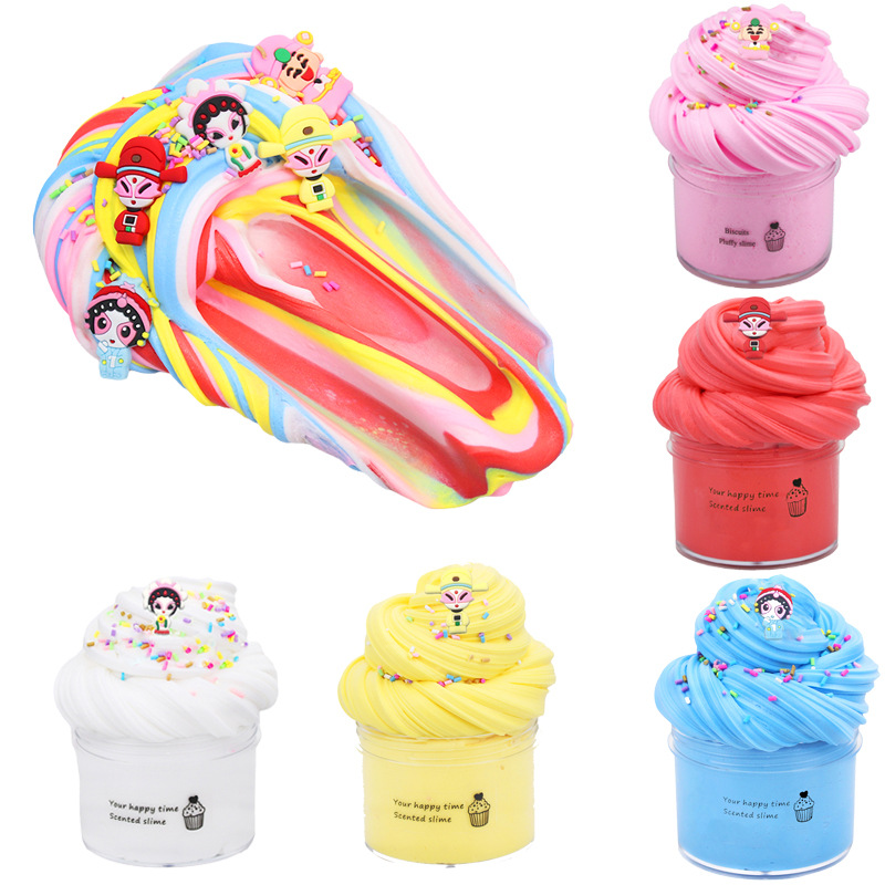 Fluffy Cupcake Cloud Slime Tubs