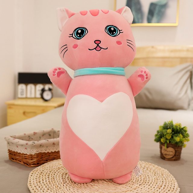 Long Heart-Belly Cat Plushie โ photo 3