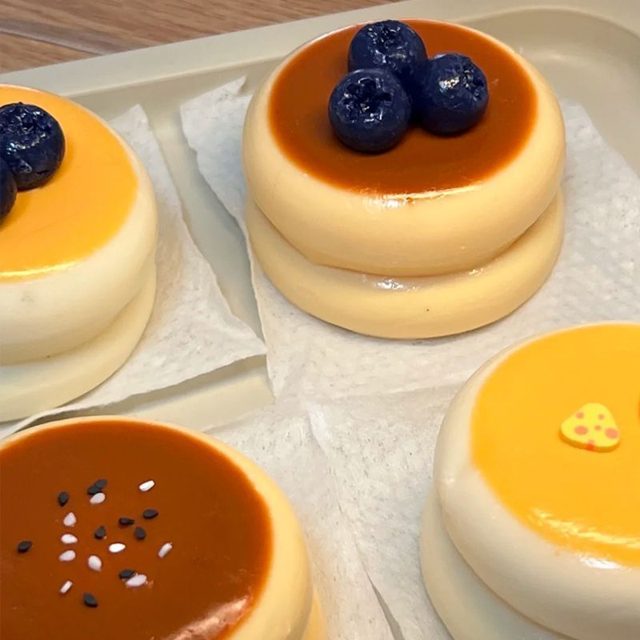 Blueberry Caramel Flan Squishy