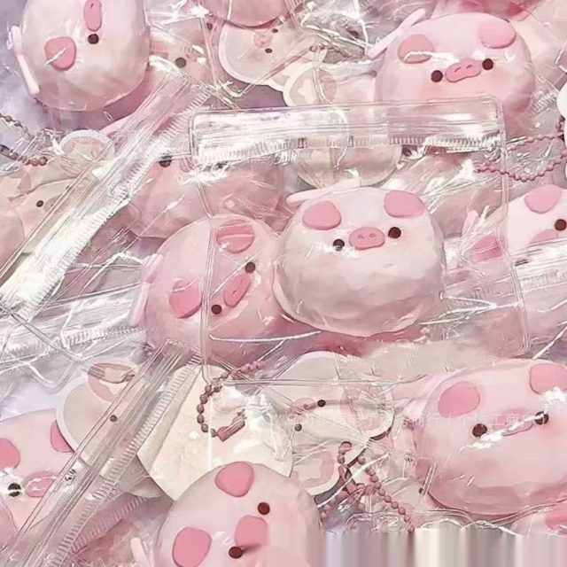 Roly-Poly Pink Piggy Squishy