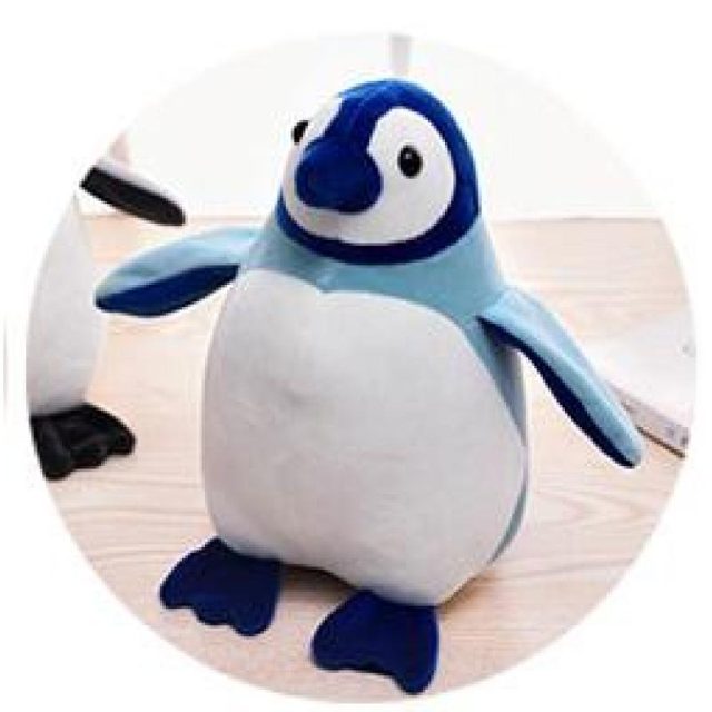 Chubby Blue Penguin Plush