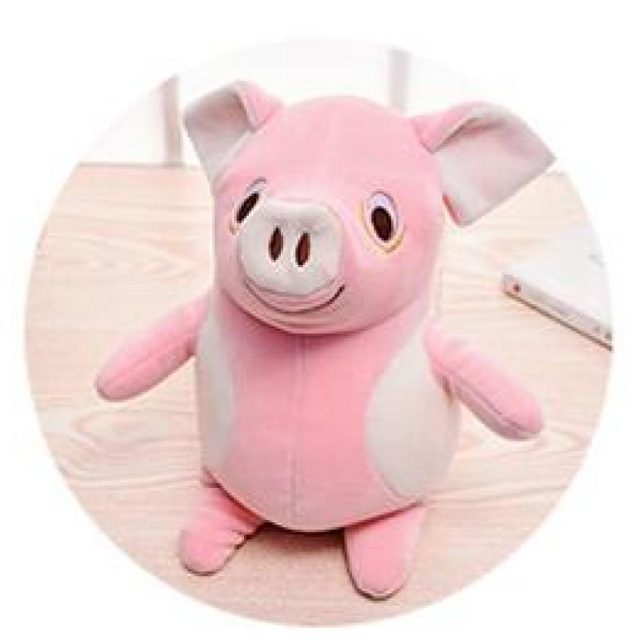 Smiley Pink Piggy Plush