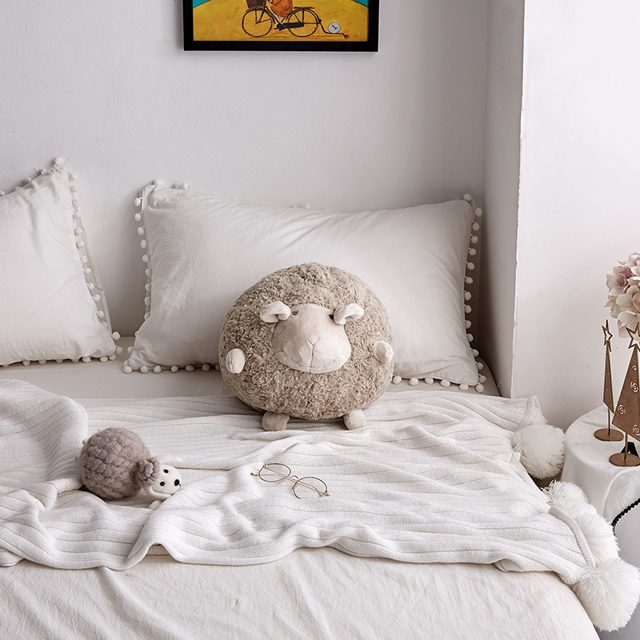 Round Fluffy Curly Sheep Plushie — photo 2