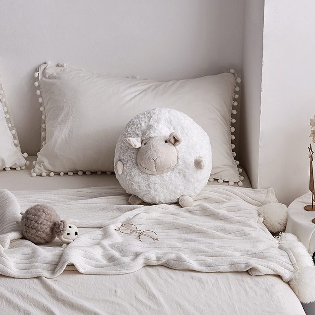 Round Fluffy Curly Sheep Plushie — photo 3