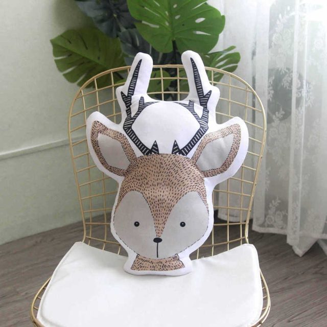 Sketchy Deer Cushion Plush