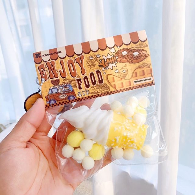 Banana Swirl Soft-Serve Squishy Set