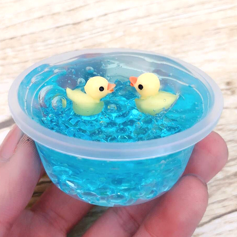 Bubbly Blue Duck Pond Slime โ photo 2