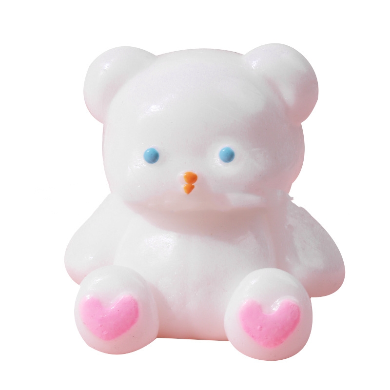 Squishy Love Bear With Heart Feet