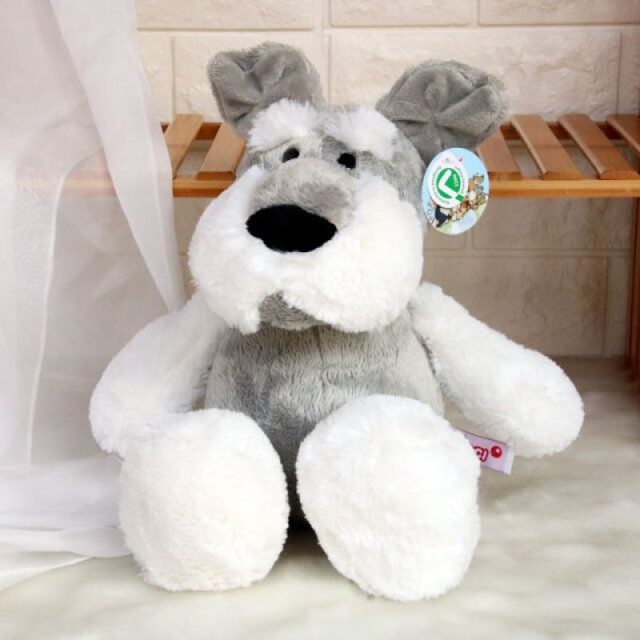 Fuzzy Schnauzer Puppy Plush