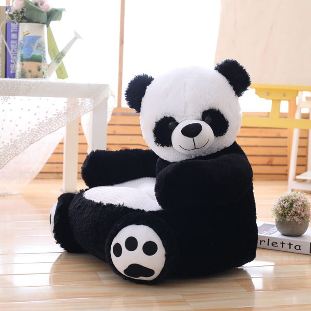 Bamboo Buddy Panda Kids' Plush Sofa Chair