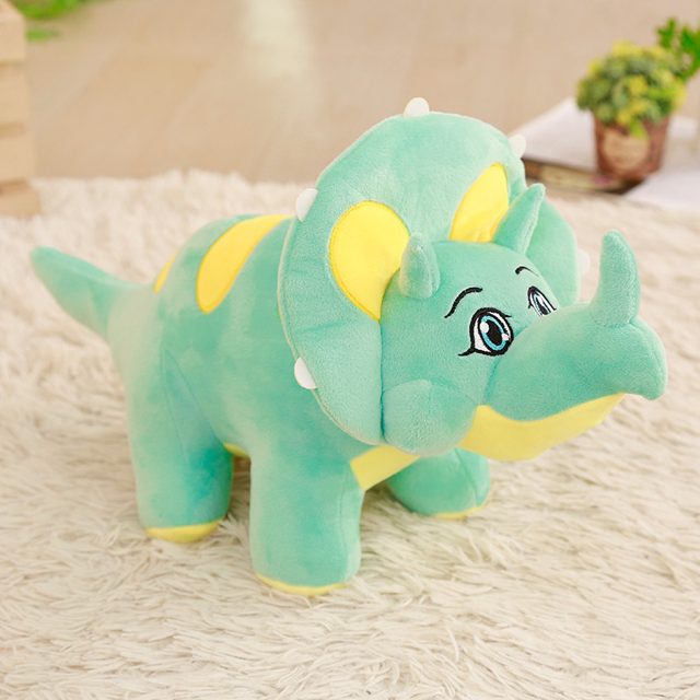 Cuddly Cartoon Triceratops Dino Plush โ photo 4