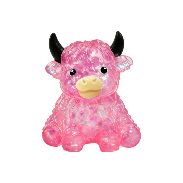 Glitter Highland Cow Squishy — photo 4