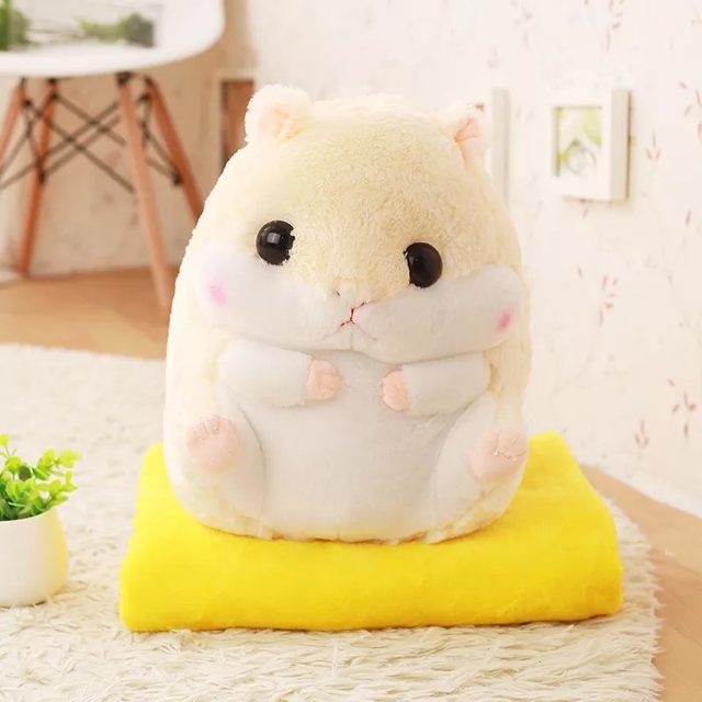 Cuddly Hamster Plush With Blanket — photo 3