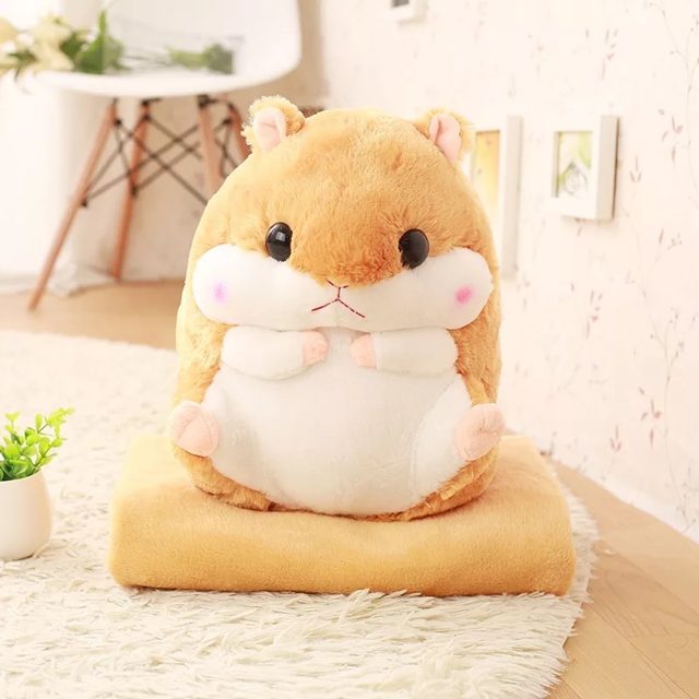 Cuddly Hamster Plush With Blanket — photo 4