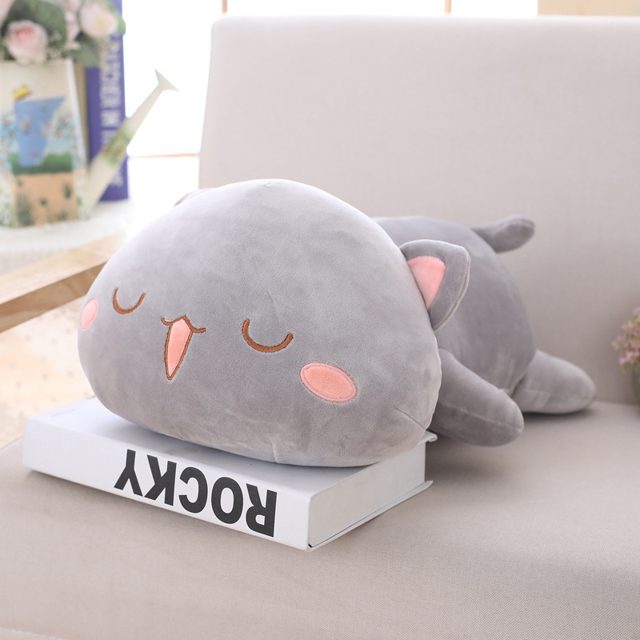 Sleepy Lying Kitty Pillow Plush — photo 2