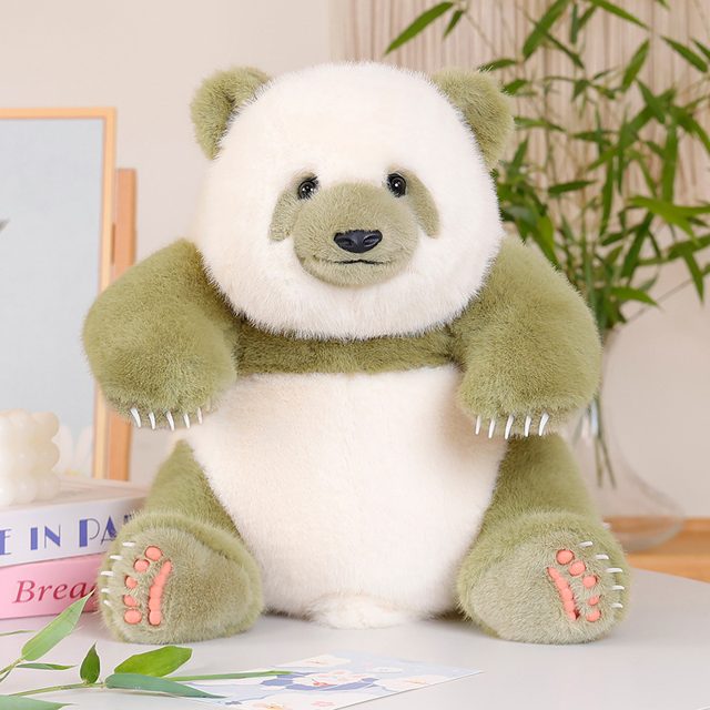 Mossy Green Panda Plush