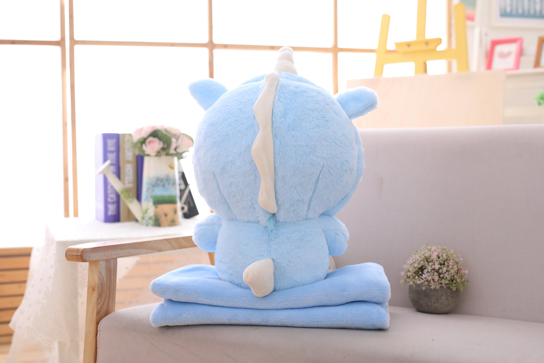 Panda in a Unicorn Onesie Plush + Blanket โ photo 4