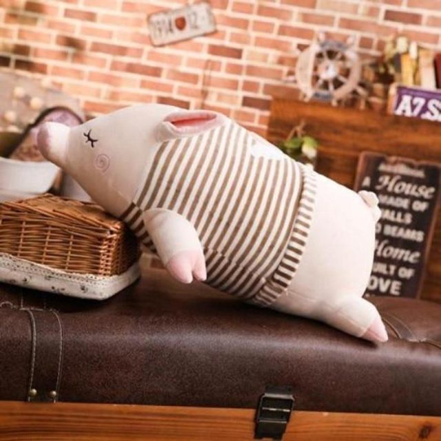 Chubby Pig in a Striped Tee โ photo 3